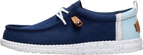 Heydude Wally Craft Linen Monument Gray/Paded Denim Size 8 ، أحذية الرجال ، متسكعون للرجال ، مريح وخفيف الوزن in Kuwait