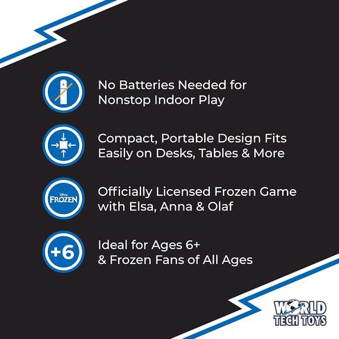 Disney Frozen Elsa and Anna Tabletop Bowling Game – Spring Launcher, Auto-Reset Pins, Disney Arcade Style – Mini Games for Kids & Adults - Ages 6+ in Kuwait