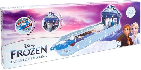 Disney Frozen Elsa and Anna Tabletop Bowling Game – Spring Launcher, Auto-Reset Pins, Disney Arcade Style – Mini Games for Kids & Adults - Ages 6+ in Kuwait