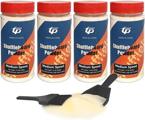 Shuffleboard Sand Wax High/Medium Speed Shuffleboard Powder Set, Shuffleboard Sand with Mini Brush Set in Kuwait