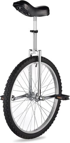 WinSpin 16" - 24" Wheel Unicycle Leakproof Butyl Tire Wheel Cycling Outdoor Sports Fitness Exercise Health Silver in Kuwait