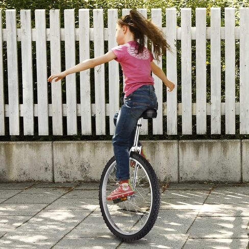 WinSpin 16" - 24" Wheel Unicycle Leakproof Butyl Tire Wheel Cycling Outdoor Sports Fitness Exercise Health Silver in Kuwait