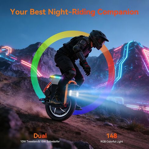 KINGSONG S16Pro Electric Unicycle One Wheel Self Balancing Unicycle for Adults, 25 MPH Top Speed & 35° Climbing, Smart Self-Balancing Commuter Electric, with App Control (Orange) in Kuwait