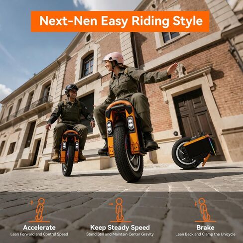 KINGSONG S16Pro Electric Unicycle One Wheel Self Balancing Unicycle for Adults, 25 MPH Top Speed & 35° Climbing, Smart Self-Balancing Commuter Electric, with App Control (Orange) in Kuwait
