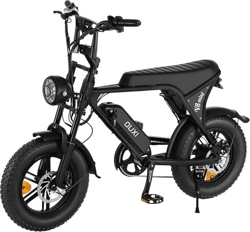 Adult Mountain Bike, 20-inch Wide-tire All-Terrain e-Bike Equipped with a Full-Suspension System, Suitable for Mountain Trails and Off-Road Riding in Kuwait