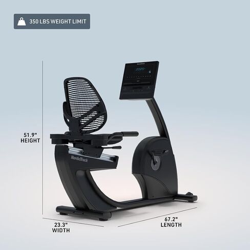 دراجة NordicTrack 10 Recumbent مع عضوية iFIT Train الشهرية - شهر واحد متضمن in Kuwait