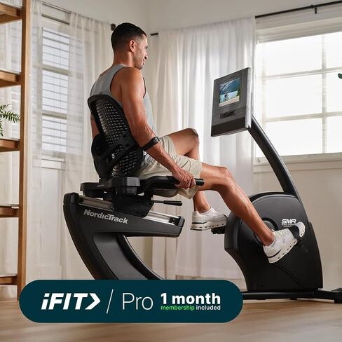 دراجة NordicTrack 10 Recumbent مع عضوية iFIT Train الشهرية - شهر واحد متضمن in Kuwait