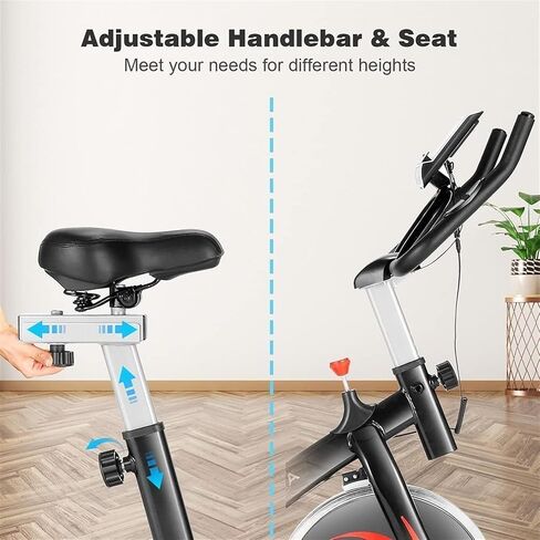 Exercise Bike Carbon Steel Unisex Men and Women Indoor Sunny Health Fitness Cycling Bike Adjustment in Saudi Arabia