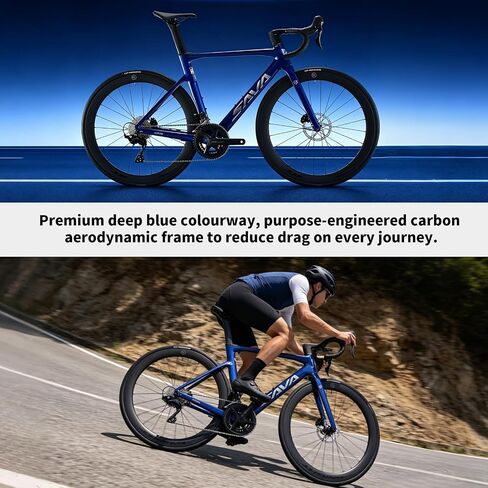 SAVADECK Full Carbon Racing Bike A7L Pro 2026 – Carbon Frame & Wheelset, with Shimano R7120 24-Speed, Hydraulic Disc Brakes, 90% Pre-Assembled in Kuwait