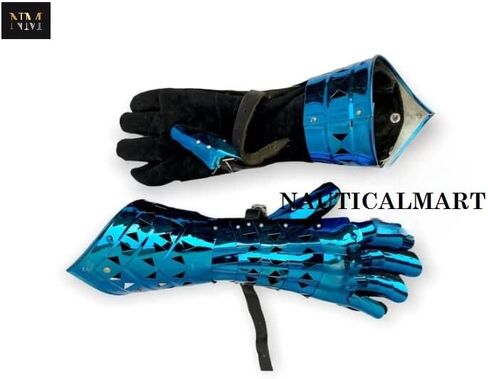 Medieval Knight Armor Gauntlet Functional Finger Armour Cosplay LARP in Kuwait