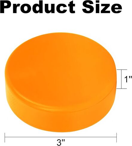 AceFox Heavy Training Ice Hockey Pucks - 10 oz Weight, 3'' Diameter, 1'' Thickness, 6 Pack (Weighted Puck) in Kuwait
