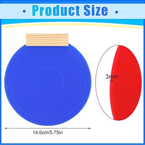 4 Pcs Silicone Hockey Shooting Targets with Durable Magnetic, Lacrosse Goal Targets Discs Ideal Training Equipment for Hockey, Lacrosse, Soccer Accuracy Practice, Red&Blue in Kuwait