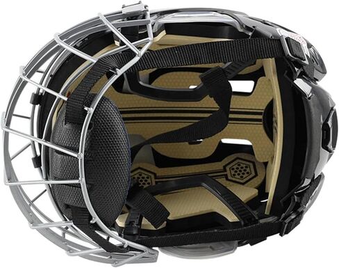 Hockey Helmet with Facemask Ice Skate Helmet Roller Skating Helmet Polyethylene Shell Breathable Sponge Lining Suitable for Training in Kuwait