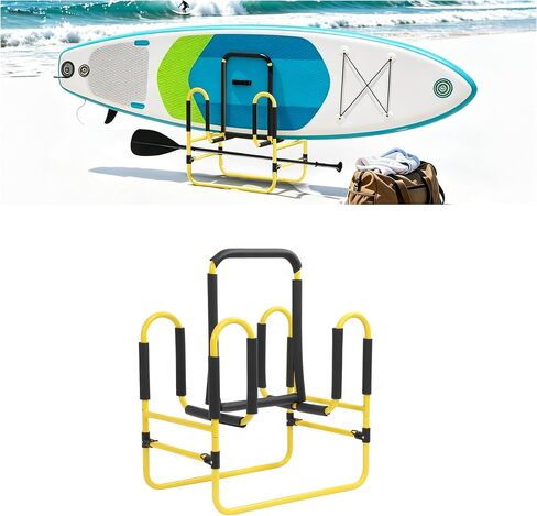 Surfboard Storage Stand Double Up Sup Stand Holds 2 Paddle Boards Steel Powder Coated with Foam Paddings in Kuwait