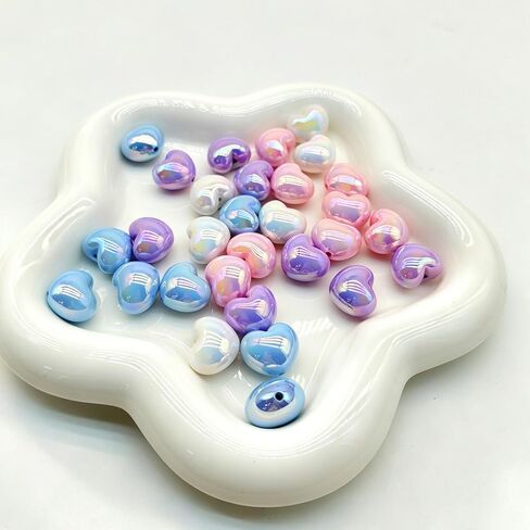 30 PCS Candy Color Color acrylic beads ، حبات ملونة مرسومة باليد ، حبات بلاستيكية فضفاضة لطيفة ، سوار هاتفيس داي دبوس محمول بالسيارة مجوهرات معلقة ، مواد ديني ديي (نجمة) in Kuwait