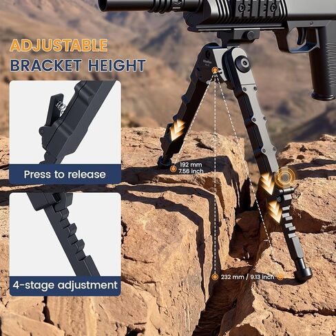 KSL-1S Picatinny Bipod حامل قابل للإمالة قابل للفصل السريع للصيادين والرماية في الهواء الطلق in Kuwait