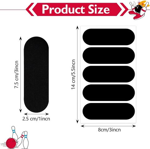 Guirnd Bowling Tape 100 PCS, Black Elastic Bowling Thumb Tape for Bowlers Exercise Sport, Sweat Absorbing Bowling Finger Tape for Women and Men, Finger Tape for Bowlers in Kuwait