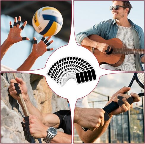 Guirnd Bowling Tape 100 PCS, Black Elastic Bowling Thumb Tape for Bowlers Exercise Sport, Sweat Absorbing Bowling Finger Tape for Women and Men, Finger Tape for Bowlers in Kuwait