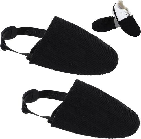2pcs Bowling Shoe Covers Bowlings Shoe Slider 6.69 Inch with Elastic Band for Men Women Adjustable Covers Bow Ling Accessories Universal for Bowler Playing Ball and Dancing in Kuwait