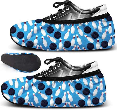 Geyoga 2 Pcs Bowling Shoe Covers Polyester Bowling Shoe Protector Covers Accessories for Men Women Game Sports Supplies in Kuwait
