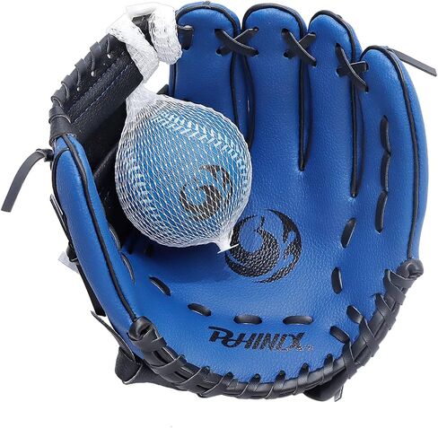 PHINIX 10" Baseball Glove Tee Ball Mitts with 5 Soft Balls in Kuwait