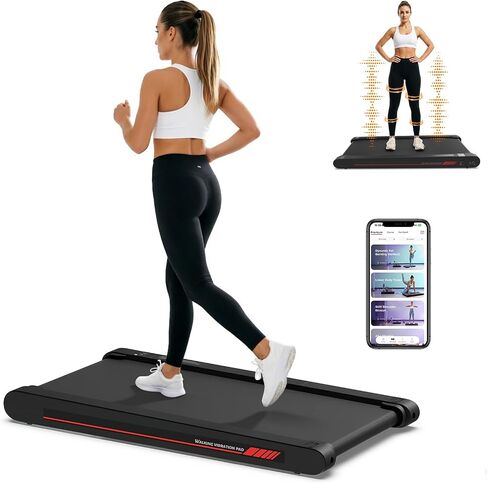 3 in 1 Walking Vibration Pad,Walking Pad with Vibration Plate,Portable Vibration Treadmill with APP,Under Desk Treadmill for Home Office 400W in Kuwait