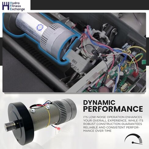 محرك H.F Exchange DC Drive مع دولاب الموازنة 130VDC، 2089 واط، 2.8 حصان، مغناطيس دائم قوي التحمل، تشغيل سلس، محرك مشاية كهربائي سهل الاستبدال P/N 286075 & 295730 يعمل مع Epic 705 CT in Kuwait