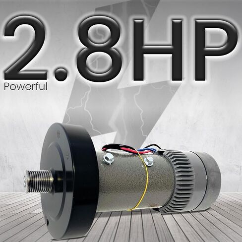 محرك H.F Exchange DC Drive مع دولاب الموازنة 130VDC، 2089 واط، 2.8 حصان، مغناطيس دائم قوي التحمل، تشغيل سلس، محرك مشاية كهربائي سهل الاستبدال P/N 286075 & 295730 يعمل مع Epic 705 CT in Kuwait