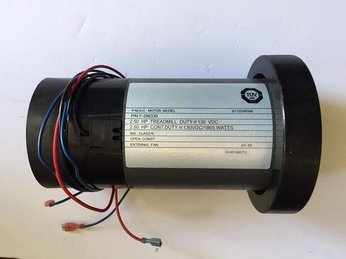 H.F Exchange DC Drive Motor with Flywheel 130VDC, 1865watts, 2.50hp Powerful Duty Permanent Magnet Smooth Operation Easy Replacement Treadmill Motor P/N G020115C Work with Gold's Gym 400 MX in Kuwait