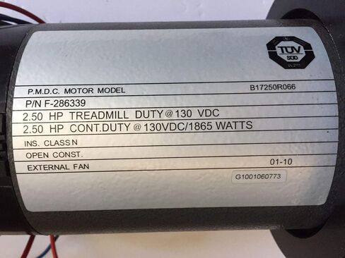 H.F Exchange DC Drive Motor with Flywheel 130VDC, 1865watts, 2.50hp Powerful Duty Permanent Magnet Smooth Operation Easy Replacement Treadmill Motor P/N G020115C Work with Gold's Gym 400 MX in Kuwait