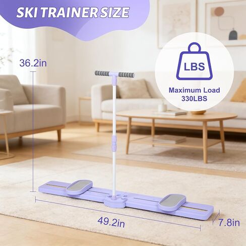 Ski Machine, Portable Skierg Machine, Foldable Leg Exercise Equipment | Full Body Shaping Workout Machine Perfect for Home, Gym, Office, Yard in Kuwait