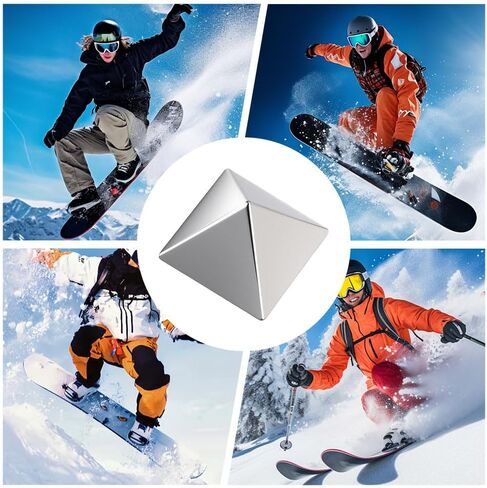 20Pcs Snowboard Stomp Pad Anti Slip Metal Grip Snowboard Step Pad Self Adhesive Snow Board Mat Provides Extra Grip for Men Women Winter Snowboarding Ski Skiing in Kuwait