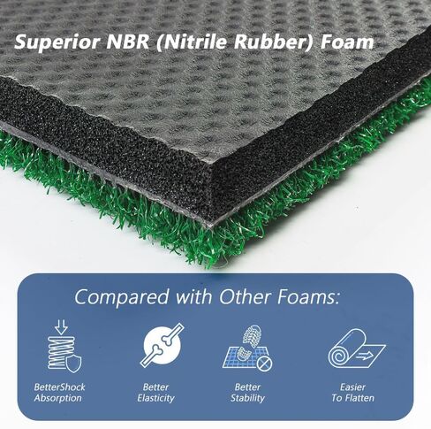 حصيرة ضرب الجولف من النايلون التجاري مقاس 4'X5' | نايلون سميك وشديد التحمل وإسفنج NBR الفاخر | متين ويتحمل 500000 طلقة | توسيد رائع | لا المتبقية | داخلي/خارجي/محاكي in Kuwait