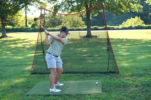 بساط ضرب الجولف الأصلي Country Club Elite من Real Feel Golf Mats مقاس 4'X6' | حصيرة الممارسة التجارية شديدة التحمل | يقبل نقطة الإنطلاق الحقيقية | تأرجح للأسفل ومن خلال | داخلي/خارجي in Kuwait