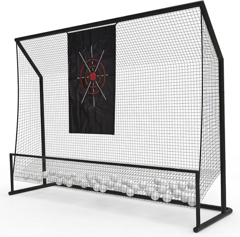 Garvee Golf Nets 10x8 FT, Golf Practice Net for Backyard Driving Real GolfBalls, Golfer Hitting with Automatic Ball Return System, Turf Mat, Silk Targets & Tees, for Garage Indoor Outdoor Driving in Kuwait