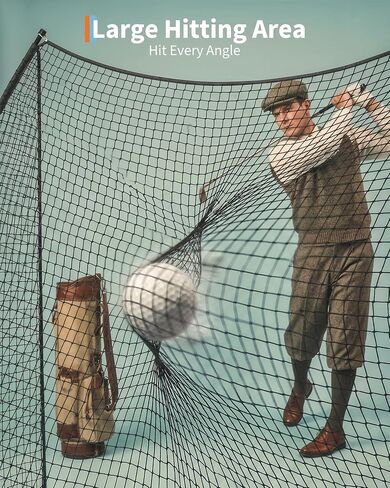 Golf Practice Net 10x7 FT, Heavy Duty & Easy Quick Setup with Sturdy Frame, Portable Hitting Net with Carry Bag for Backyard Indoor Outdoor Golf Swing Chipping Training, Ideal Gift for Men Dad in Kuwait