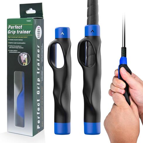 Golf Grip Trainer Right Hand, Golf Club Grip Trainer with Ergonomic Design, Correct Grip Posture, Improve Accuracy & Control, Golf Training Grip Aid for Range, Home & Pre-Round Warm-Up in Kuwait