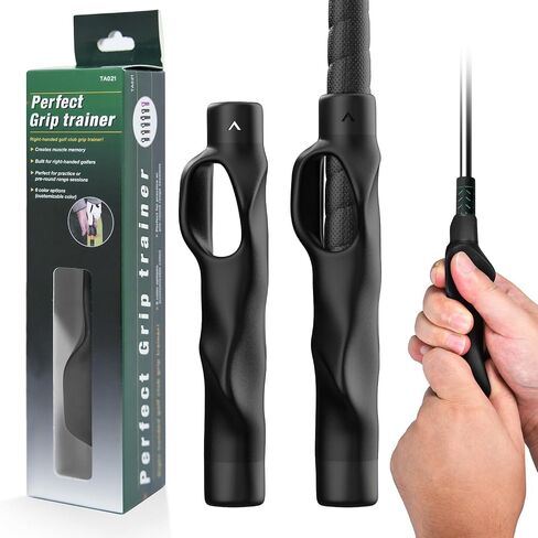 Golf Grip Trainer Right Hand, Golf Club Grip Trainer with Ergonomic Design, Correct Grip Posture, Improve Accuracy & Control, Golf Training Grip Aid for Range, Home & Pre-Round Warm-Up in Saudi Arabia