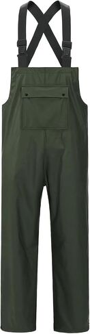 Town & Field Waterproof Overall Rain Pants, Heavy-Duty Rubber Bib, Unisex Fit Workwear for Industrial, Fishing, Farming in Saudi Arabia