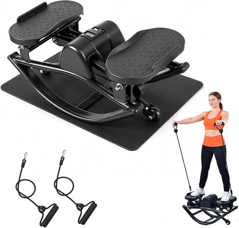 Rock Fitness Stepper, Portable Step Rocker Side to Side at Home, Aerobic Workout Machine Fitness Equipment Suitable for Apartment and Dormitory in Kuwait