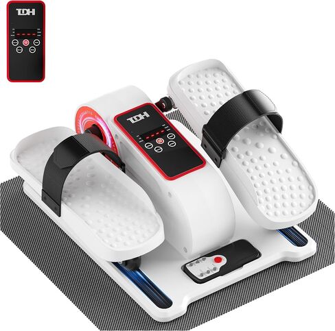 Under Desk Elliptical Machine,Electric Leg Exerciser as Seen on Tv for Senior Adult,Portable Quiet Pedal Exerciser While Sitting with 12 Adjustable Speed Auto&HR Mode for Home Office in Kuwait