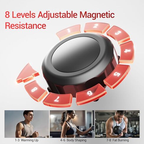 CURSOR Elliptical Exercise Machine, Elliptical Machine for Home with Hyper-Quiet Magnetic Driving System,8&16 Levels Resistance,Compact Elliptical with 12IN Stride,LCD Monitor,350LBS Weight Capacity in Kuwait