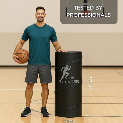 ZivPlay Pop Up Defender Soccer and Basketball Defender Dummy Practice Equipment for Defence Training Drills with Pop Up Barrels Sand Bags and Carry Bag Color Black in Kuwait