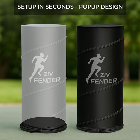 ZivPlay Pop Up Defender Soccer and Basketball Defender Dummy Practice Equipment for Defence Training Drills with Pop Up Barrels Sand Bags and Carry Bag Color Black in Kuwait