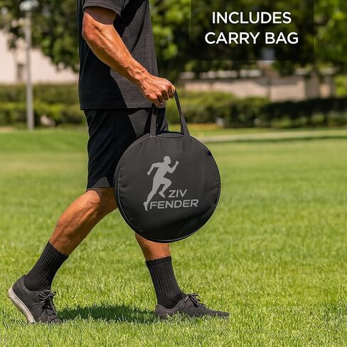 ZivPlay Pop Up Defender Soccer and Basketball Defender Dummy Practice Equipment for Defence Training Drills with Pop Up Barrels Sand Bags and Carry Bag Color Black in Kuwait