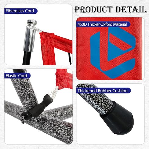 Football Throwing Net, 7x7 FT Football Training Net with 3 Different Colored Targets and 3 Different Sized Pockets for More Accuracy Drills,Portable Quarterback Net with Compact Carrying Bag in Kuwait