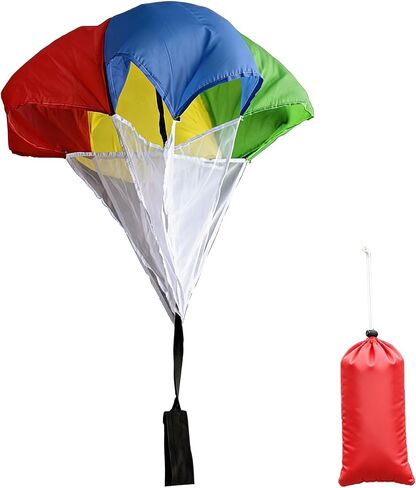Kids Speed Training Resistance Parachute, Running Drag Chute for Youth Athletes, Boys Girls Track and Field Sprint Football Soccer Train Workout Equipment | Variable resistance at different speeds in Kuwait