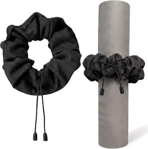 Aolamegs Adjustable Yoga Mat Scrunchie, 2-in-1 Mat Strap and Hair Tie, Fits All Standard & Extra Thick Yoga Mats in Saudi Arabia
