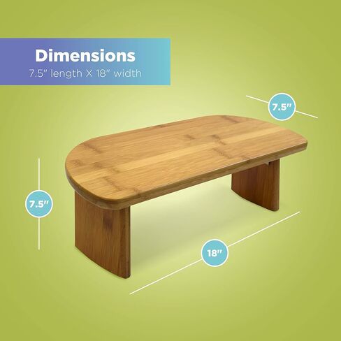 Bean Products Bamboo Foldable Meditation Bench – Supportive and Portable Folding Kneeling Stool for Zen Practice – Ergonomic Design for Seiza, Meditation, Prayer and Travel – Made in USA in Kuwait