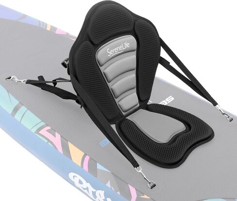 SereneLife Detachable SUP Seat | Adjustable Paddle Board Seat for Kayaks & Paddleboards | Ergonomic High Back Support, Kayak Seats for All Body Sizes | Suitable Fishing Boats & Rowboats in Kuwait